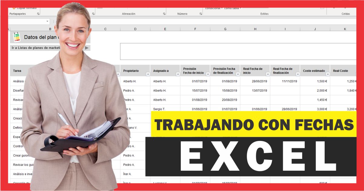 Funciones de fecha y hora en Excel