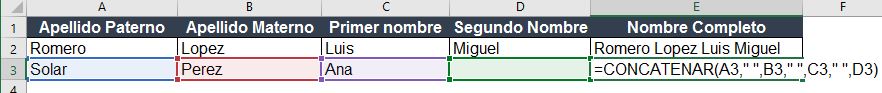 combinar los valores de varias celdas en una sola