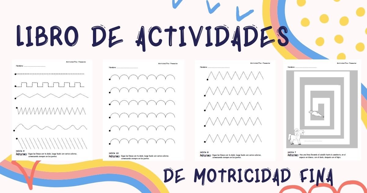 Libro de actividades de motricidad fina para preescolar