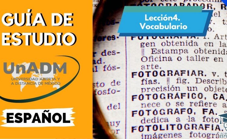 Lección 4. Vocabulario